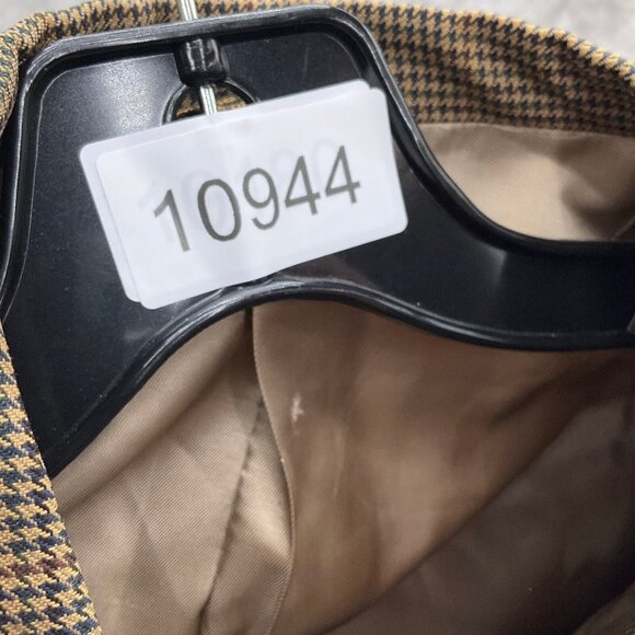 Austin Reed Blazer Men 52R Tan Green Houndstooth Wool Classic Career‎ Dillards - Picture 15 of 15